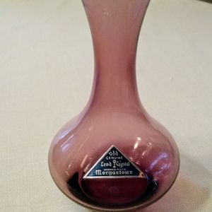 Vintage Morgantown lead crystal bud vase